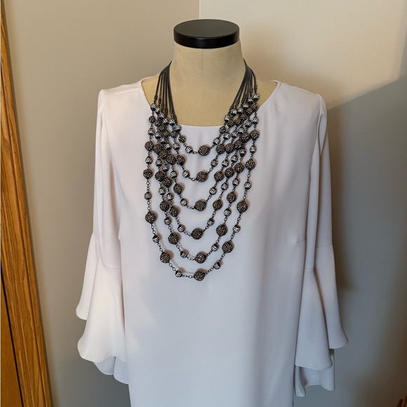 Chico’s Misty Night Statement Necklace - Picture 2 of 6